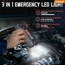 Car Jump Starter 12V Power Bank with LCD Display, LED Light