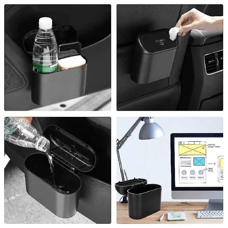 3Pcs Car trash can (with lid)