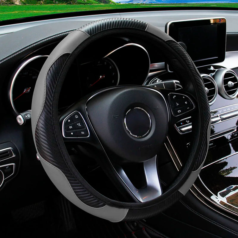 Leather Car Steering Wheel Cover