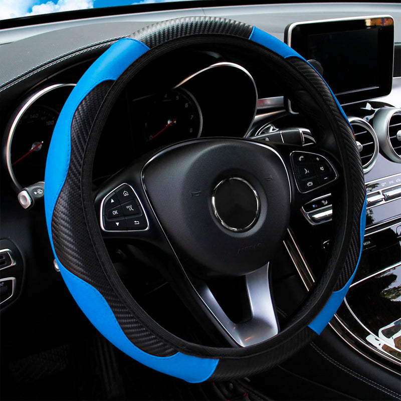 Leather Car Steering Wheel Cover