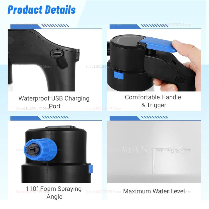 1.5L Electric Snow Foam Car Wash Sprayer