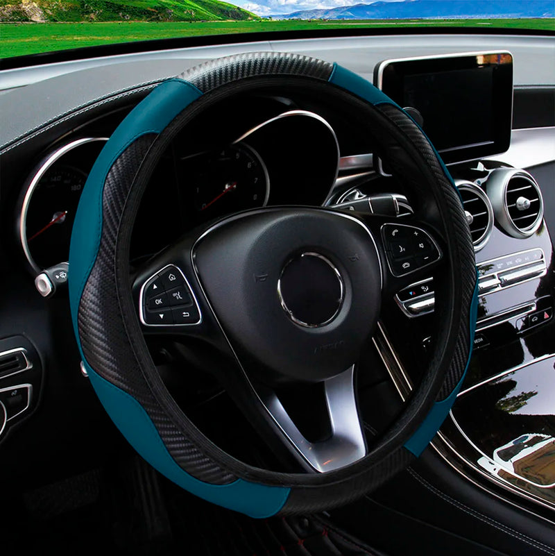 Leather Car Steering Wheel Cover