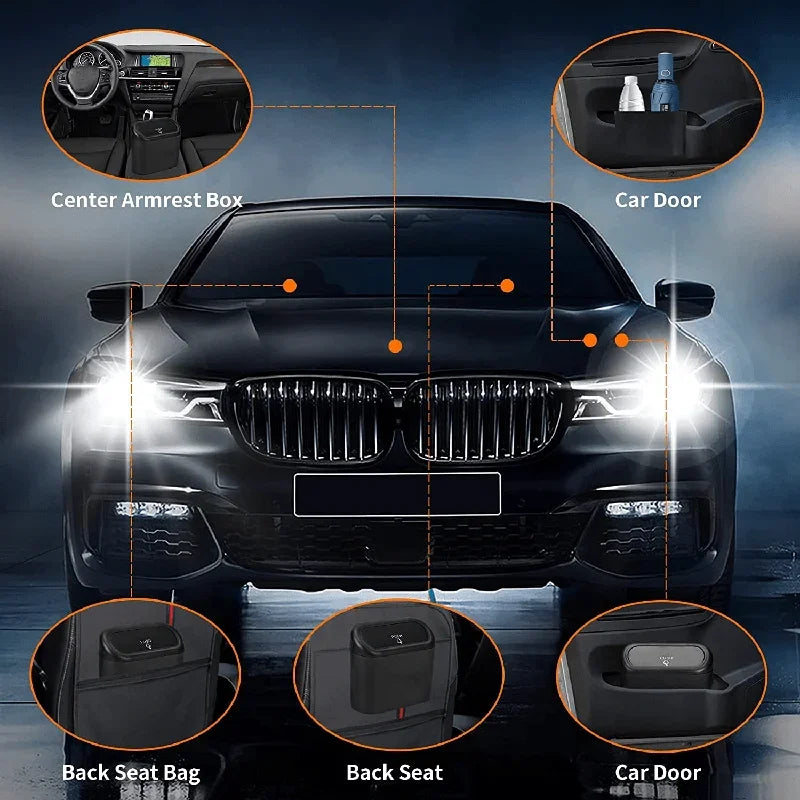 3Pcs Car trash can (with lid)