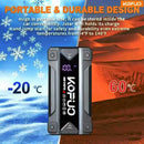 Car Jump Starter 12V Power Bank with LCD Display, LED Light