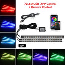 Neon LED Car Interior Ambient Foot Light with USB